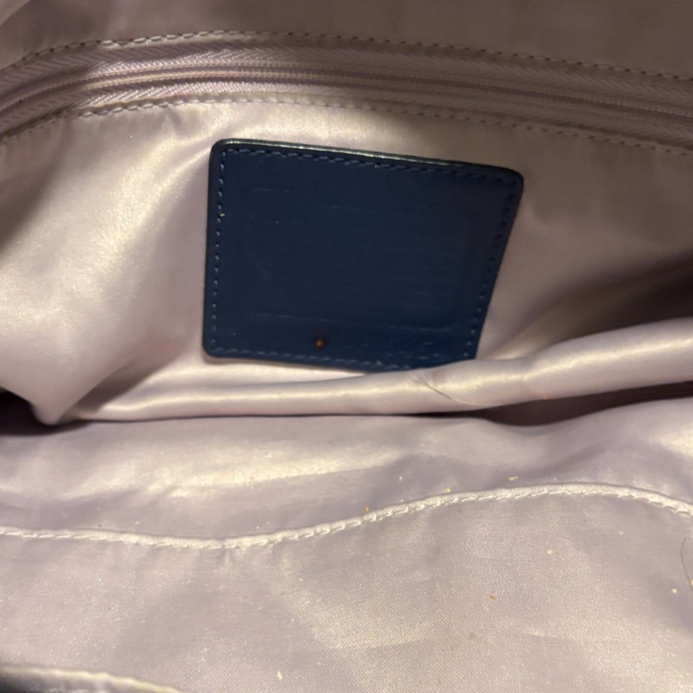 Coach Dark Blue Leather Satchel - Picture 7 of 7